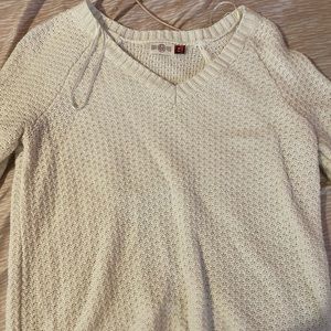 White Glitter Sweater